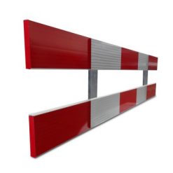 Houten afzethek, schrikhek, verkeershek