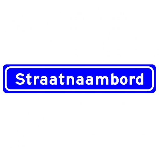 Straatnaambord DOR  400*150mm  6 karakters