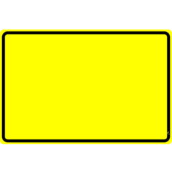 Omleidingsborden Blanco/Kader + Tekst Fluor Geel