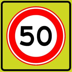 RVV Verkeersbord A01-FS Maximum snelheid 50 km/h