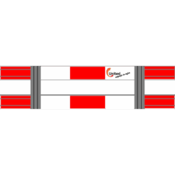 Verkeershek Kunststof 2.5 mtr Sleufprofiel Dubbelzijdig