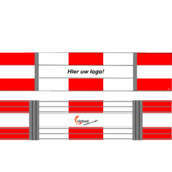 Verkeershek Aluminium Dubbelzijdig Sleufprofiel