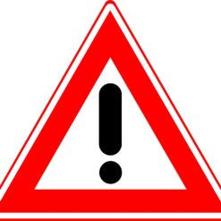 WIU Verkeersbord – J37 Vooraanduiding gevaar